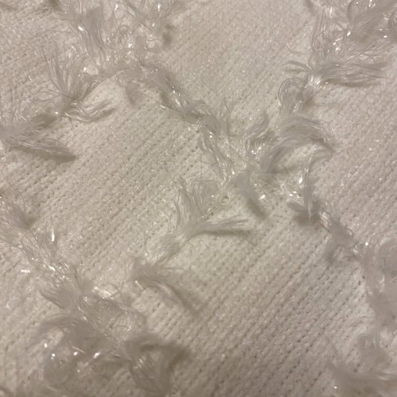 a.Peach Fuzzy White Jacket With Gold Buttons - Picture 11 of 11